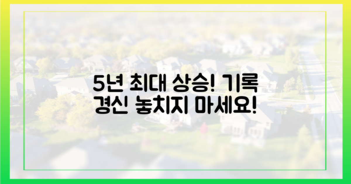 5년 내 최대 상승률 기록