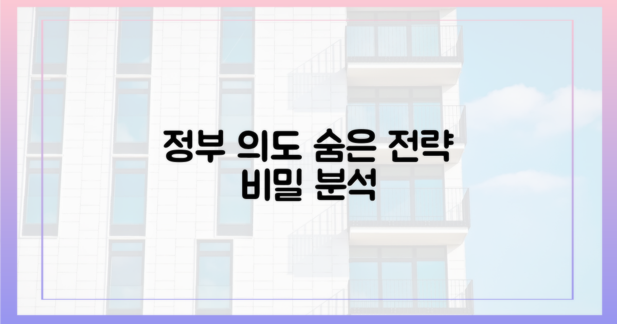 정부의 의도와 숨은 전략