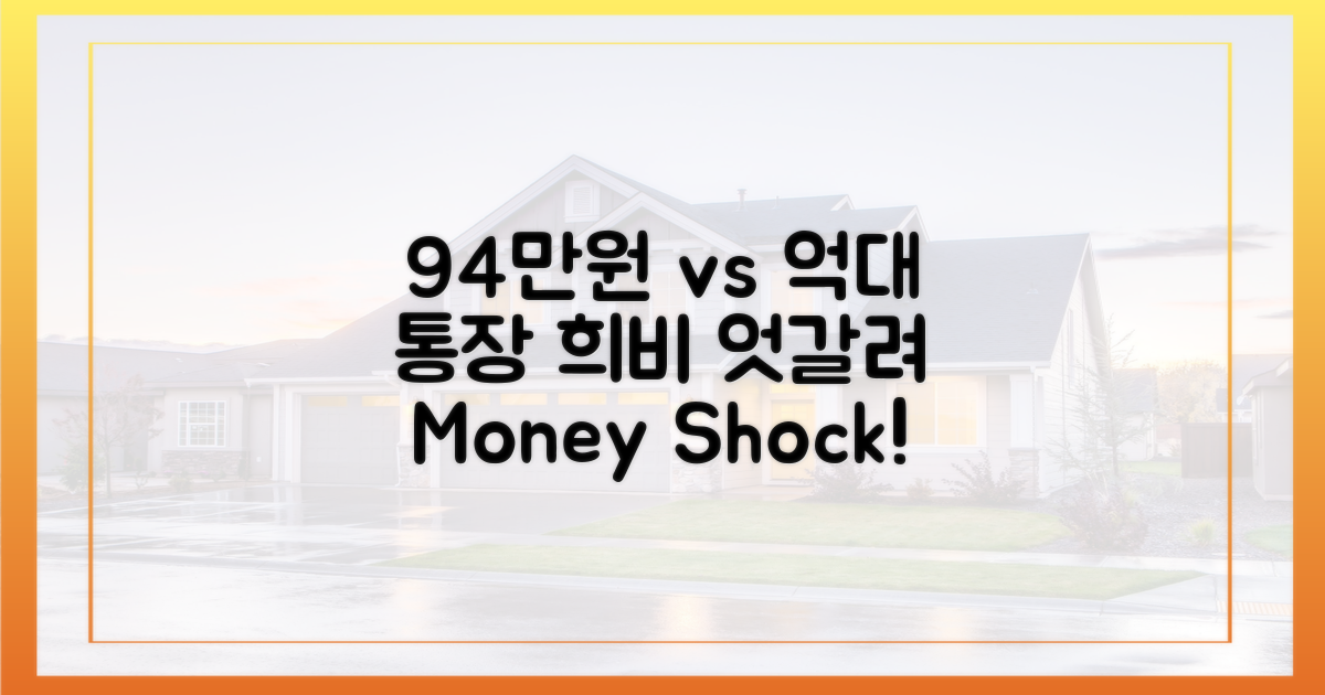 94만원 vs 억대, 희비 엇갈린 통장