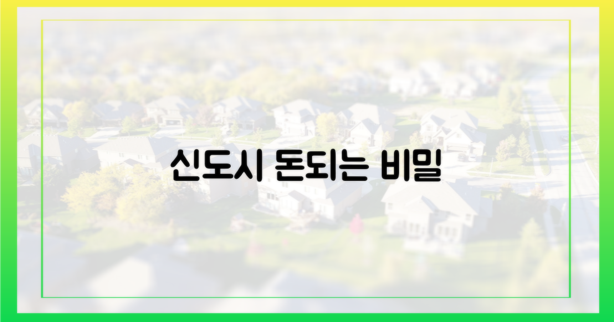 몰랐던 신도시, 돈 되는 비밀