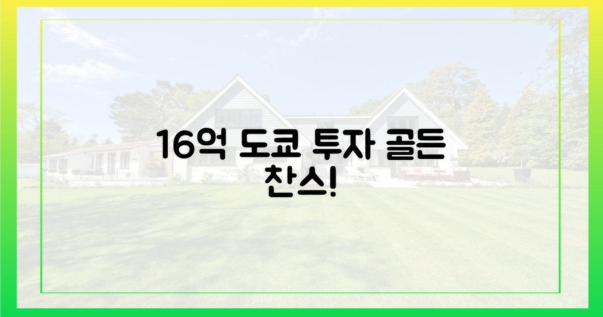 16억, 도쿄 빌딩 투자 최적 시기