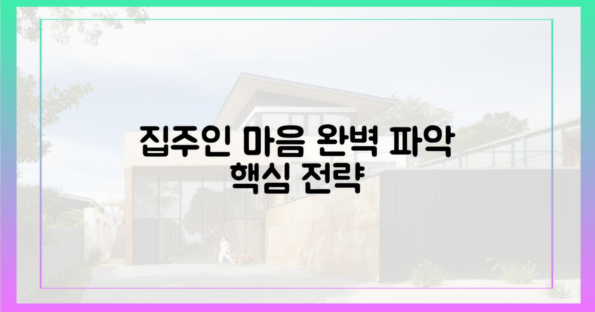 집주인 마음, 파악하세요.