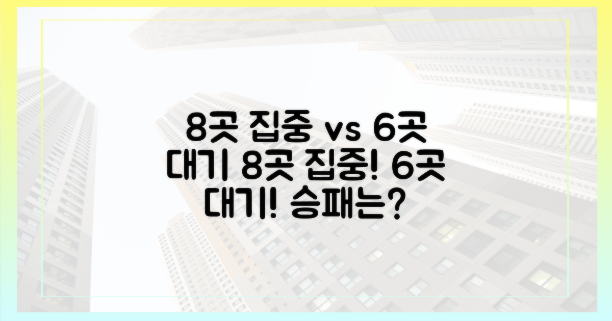 8곳 집중 vs 6곳 대기