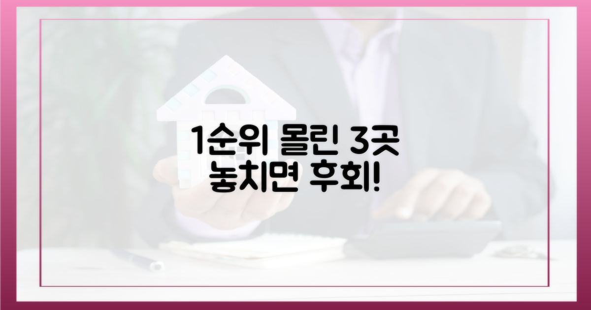 3곳, 청약 1순위 몰렸다