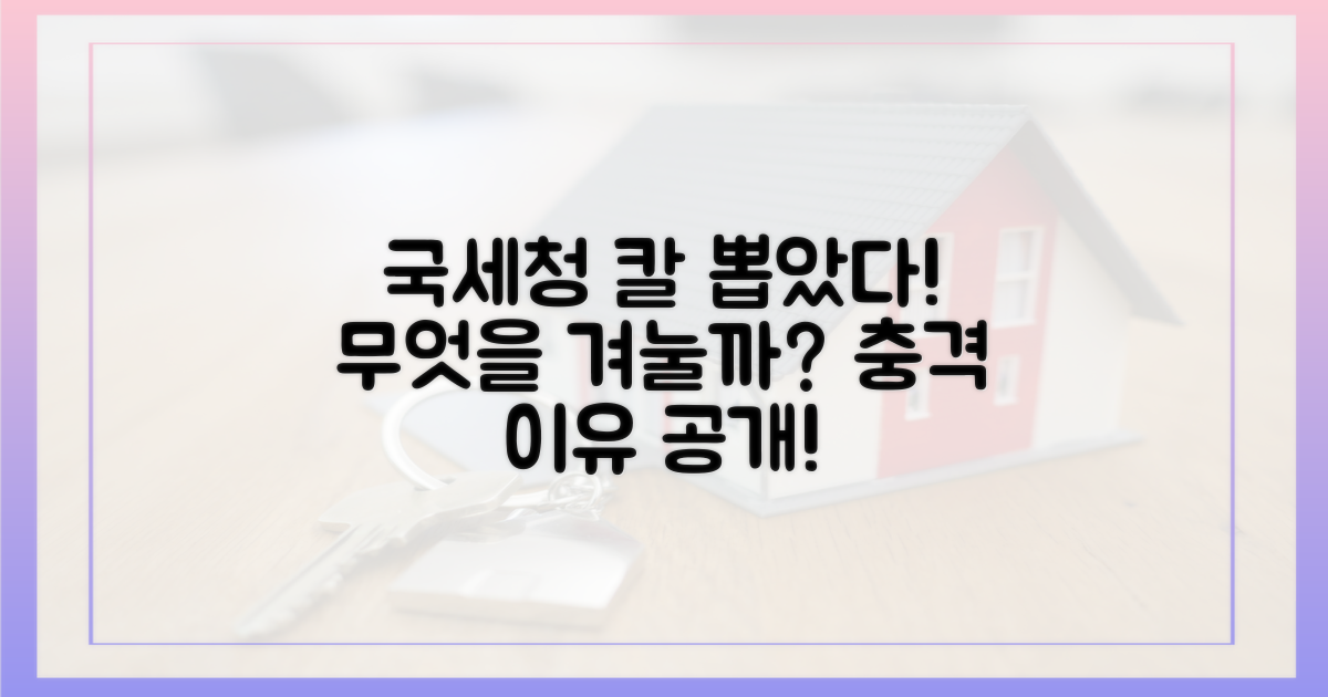 국세청, 칼 뽑은 이유는?