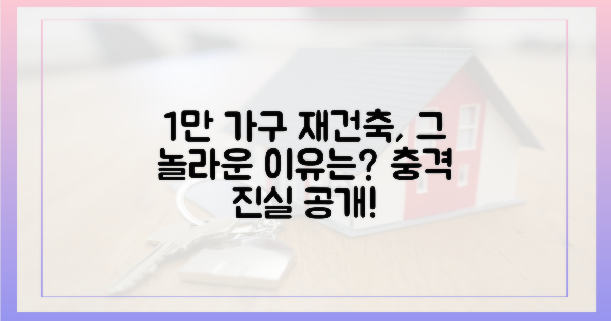 1만 가구 대규모 재건축, 왜?