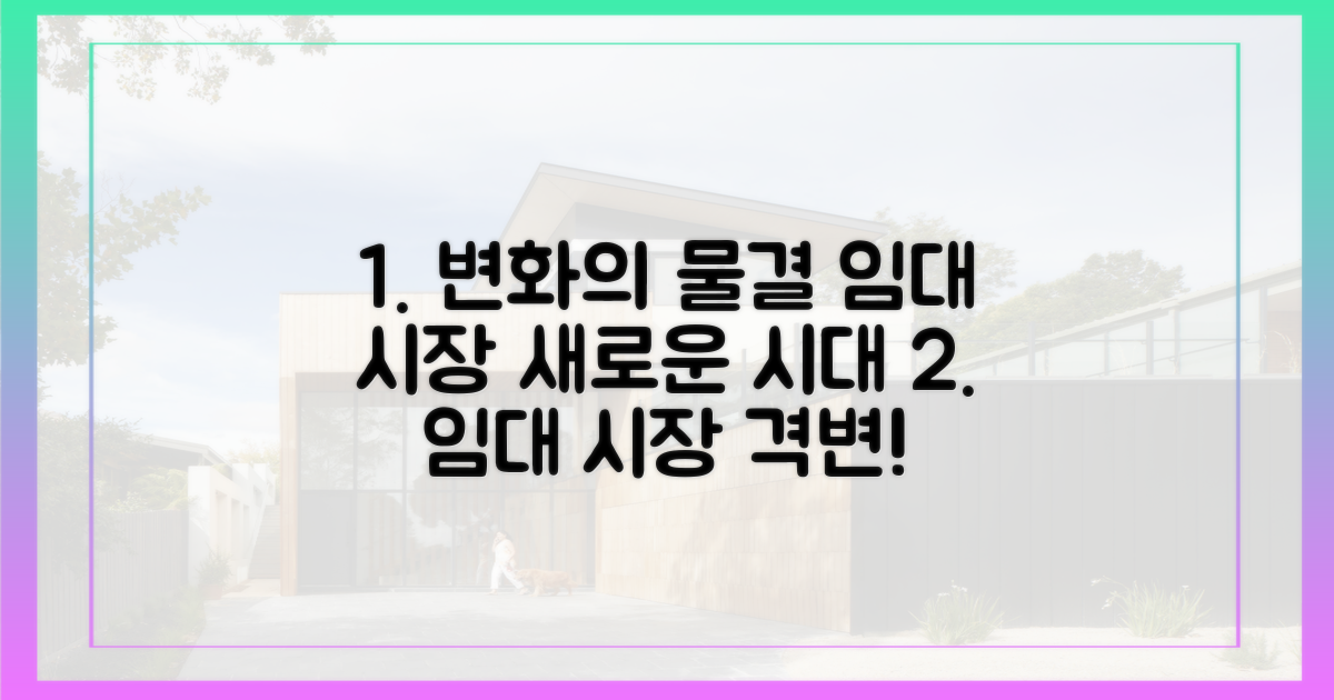 임대 시장, 변화의 물결