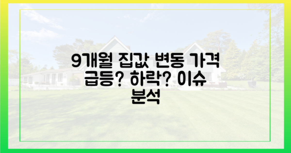 9개월간 집값, 무엇이 변했나?