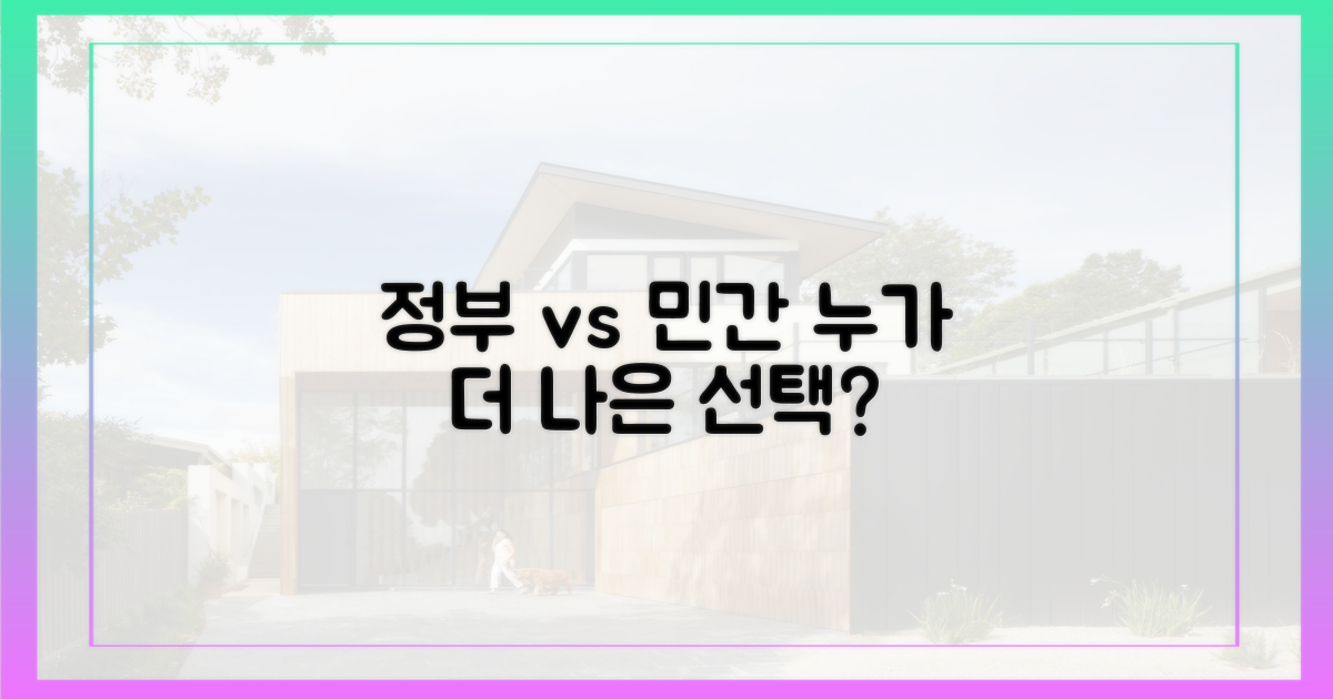 정부 주도 vs 민간 주도