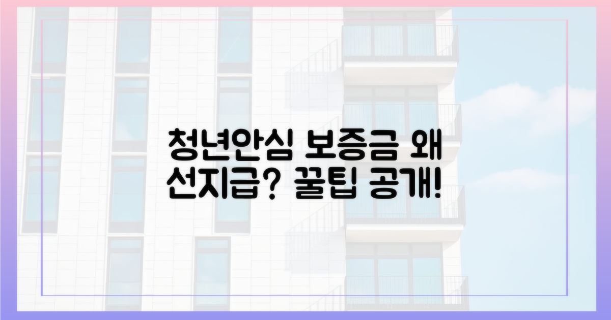 청년안심 보증금, 왜 선지급할까요?