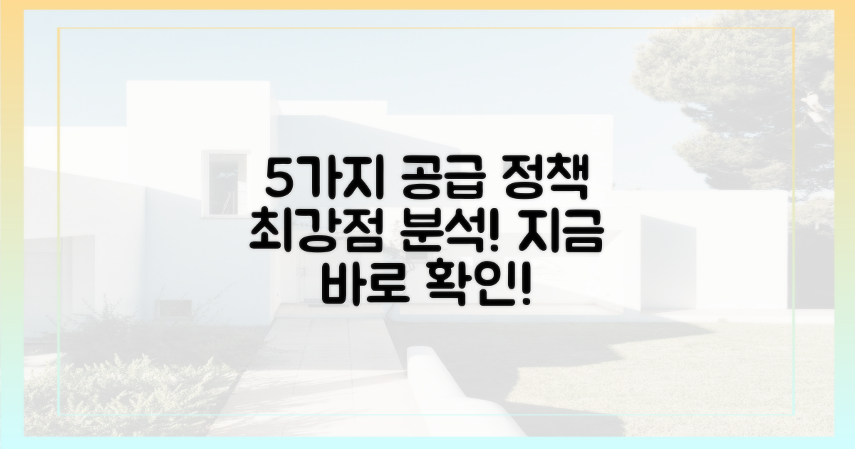 5가지 공급 정책 강점