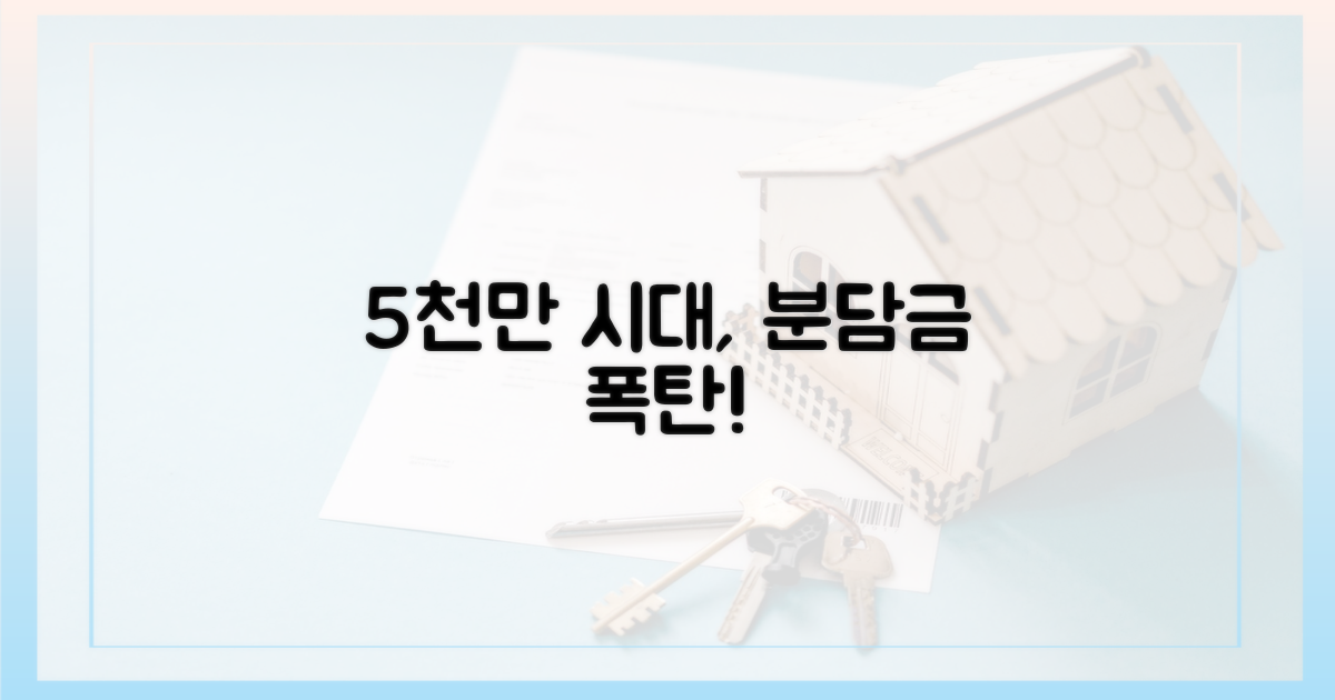 5천만 시대, 분담금 부담 가중