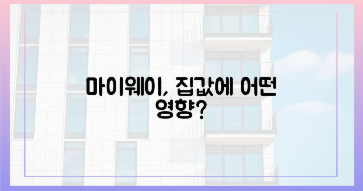 마이웨이, 집값에 어떤 영향?