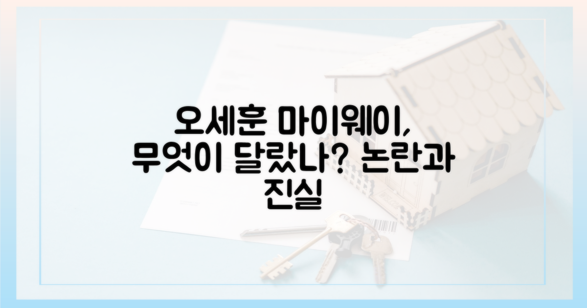 오세훈 마이웨이는 무엇인가?