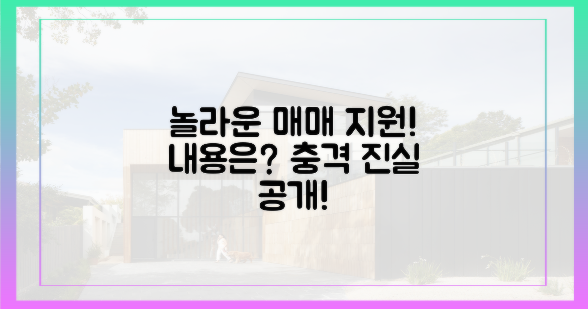 놀라운 매매 지원, 내용은?